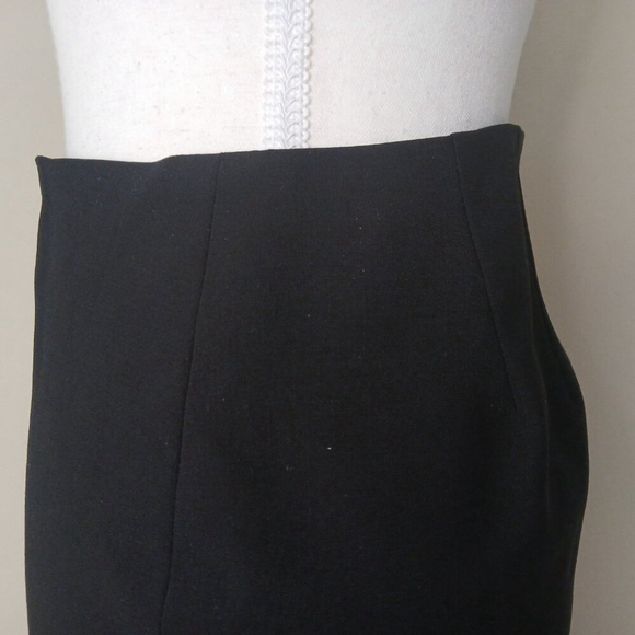 Theory Corpcore Pencil Edition Sleek Fitted Basic Skirt Wool Black Size 4 - Picture 4 of 8